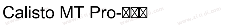 Calisto MT Pro字体转换